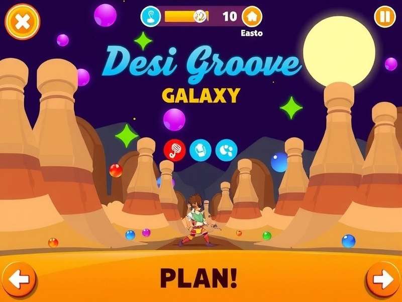 Desi Groove Galaxy Game Screenshot